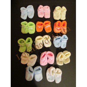 botinhas simples 0/1 m&ecirc;s