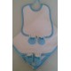 conjunto fralda + babete de malha com pernas