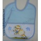 Babete pintado com ovelha - azul 
